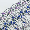 23cm Width x 3 Yards Length Vivid Floral Embroidery Lace Fabric Trim