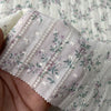 145cm Width Premium Jacquard Print Branch Floral Cotton Lace Fabric by the Yard