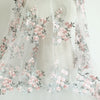 140cm Width x 95cm Length Retro Branch Floral Embroidery Lace Fabric