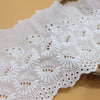 3 Yards of 7.8 inches Width Eyelet Floral Cotton Lace Fabric TrimWidth: 20cm(7.8 inches), length: 3 yards Material: cotton Your imagination will tell of the use