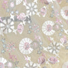 130cm Width x 95cm Length Premium  Sequined Floral Embroidery Wedding Bridal Lace Fabric