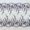 23cm Width x 3 Yards Length Vivid Floral Embroidery Lace Fabric Trim