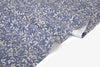 150cm Width x 95cm Length Retro Botanical Branch Print Cotton Fabric Blue
