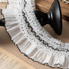 2 Yards x 9cm Width Lolita polka dot Pleated lace fabric trim
