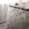 135cm Width  Retro 3D Vine Floral Embroidery Bone Lace Fabric