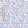 145cm Width x 95cm Length Sketch Blue Branch Floral Print Cotton Fabric