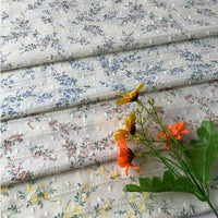 145cm Width Premium Jacquard Print Branch Floral Cotton Lace Fabric by the Yard