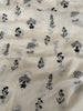 140cm Width x 95cm Length Floral Embroidery Ramie Fabric