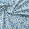 145cm Width x 95cm Length Blue Floral Print Cotton Fabric