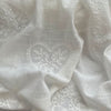 125cm Width x 95cm Length Retro Heart Shape Embroidery Cotton Linen Blend Fabric