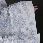 135cm Width Vine Floral Jacquard Cotton Linen Fabric