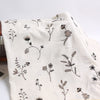 115cm Width x 95cm Retro Botanical Branch Embroidery Linen Fabric