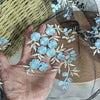 140cm Width x 95cm Length Retro Branch Floral Embroidery Lace Fabric