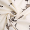 115cm Width x 95cm Length Botanical Branch Floral Embroidery  Linen Mix Fabric