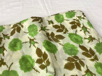 140cm Width x 95cm Length Freshly Green Branch Foliage Print Cotton Fabric