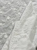 125cm Width x 95cm Length Cluster Flower Embroidery Cotton Fabric