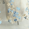 140cm Width x 95cm Length Retro Branch Floral Embroidery Lace Fabric
