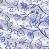 145cm Width x 95cm Length Sketch Blue Branch Floral Print Cotton Fabric