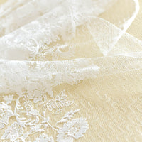 130cm Width x 95cm Length Premium Vine Floral Wedding Bridal Lace Fabric