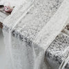 53 inches Width Vintage Geometrical Floral Embroidery Lace Fabric by The Yard