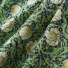 145cm Width x 95cm Length Retro Green Vine Floral Print Cotton Fabric