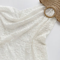 160cm Width x 95cm Length 3D Floral  Jacquard Tulle Lace Fabric