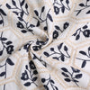 130cm Width x 95cm Length Geometric and Florwer Pattern Embroidery Cotton Fabric