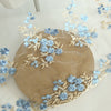 140cm Width x 95cm Length Retro Branch Floral Embroidery Lace Fabric