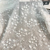 142cm Width Hollow-out Campanula Floral Embroidery Lace Fabric by the Yard