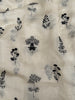 140cm Width x 95cm Length Floral Embroidery Ramie Fabric