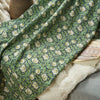 145cm Width x 95cm Length Retro Green Vine Floral Print Cotton Fabric