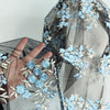 140cm Width x 95cm Length Retro Branch Floral Embroidery Lace Fabric
