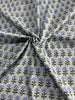 130cm Width x 95cm Length Retro Blue Floral Print Cotton Fabric