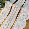 Vintage Floral Embroidery Eyelet Cotton Lace fabric Trim
