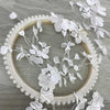 130cm Width x 95cm Length Vivid Vine Branch Floral Embroidery Lace Fabric