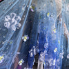 150cm Width x 95cm 3D Fantasy Floral Embroidery Sequined Lace Fabric