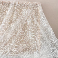 150cm Width x 95cm Length Leaf Embroidery Lace Fabric