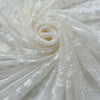 130cm Width Vine flower embroidered tulle lace fabric
