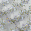 130cm Width x 95cm Length Light Purple Vine Floral Embroidery Lace Fabric