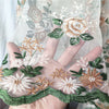 130cm Width x 95cm Length Branch Floral Embroidery Lace Fabric