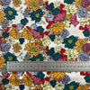 150cm Width x 95cm Length Retro Colorful Flower Pattern Print Cotton Fabric