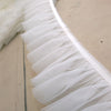 2 Yards of 18cm Width 2-Layer Soft Frill RuffledLace Fabric Trim