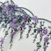 23cm Width x 3 Yards Length Vivid Floral Embroidery Lace Fabric Trim
