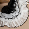 2 Yards x 9cm Width Lolita polka dot Pleated lace fabric trim