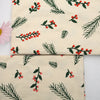 130cm Width x 95cm Length coniferous and Florwer Pattern Embroidery Cotton Fabric