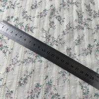 145cm Width Premium Jacquard Print Branch Floral Cotton Lace Fabric by the Yard