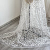 130cm Width x 95cm Length Premium Vine Branch Leaf Embroidery Wedding Bridal Lace Fabric