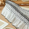 2 Yards x 10cm Width Romantic  Contrast Ruffled Pleated lace fabric trim