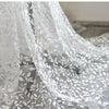 130cm Width x 95cm Length Premium Vine Branch Leaf Embroidery Wedding Bridal Lace Fabric