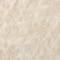 150cm Width x 95cm Length Vine Floral Embroidery Cotton Lace Fabric
